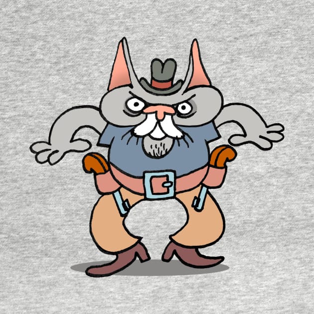 cowboy cat by Quatsch